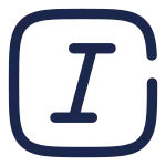 Text Italic Square SVG Icon